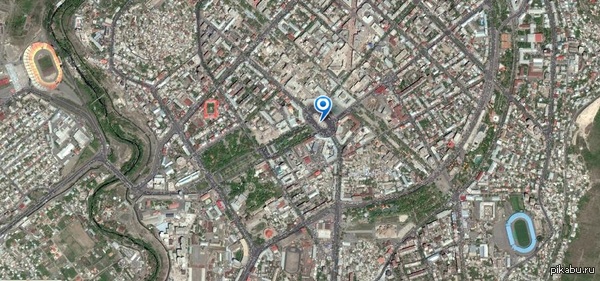 Portal на карте Еревана