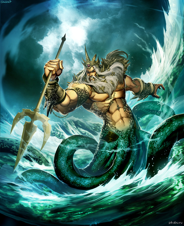 Poseidon God of the Sea by GENZOMAN