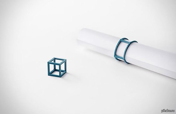 Стяжка для бумаги Silicone Cube