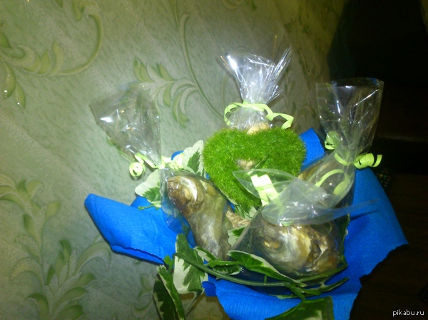 А вот мой букет.