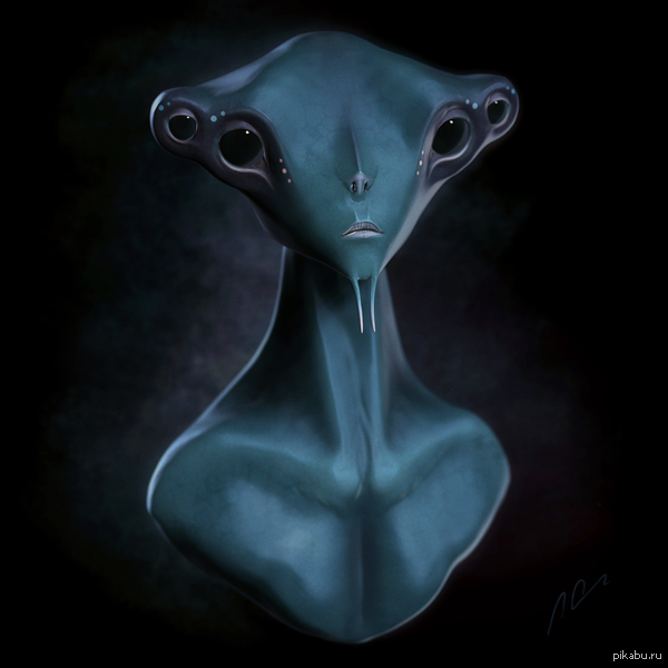 Alien.    3D,   .     Zbrush.