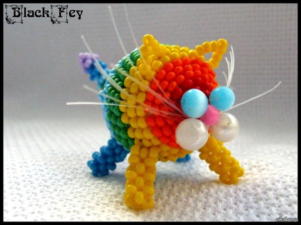 Попытка №3 или радужный котошарик для настроения (из старого)