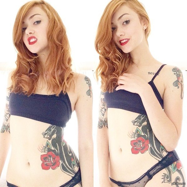 Young woman - NSFW, Lass, Sg, Redheads, Tattoo, Suicide girls, visitor