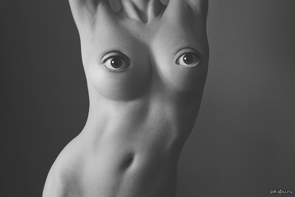 Now it's easy to look into my eyes - NSFW, Guys, Art, Boobs