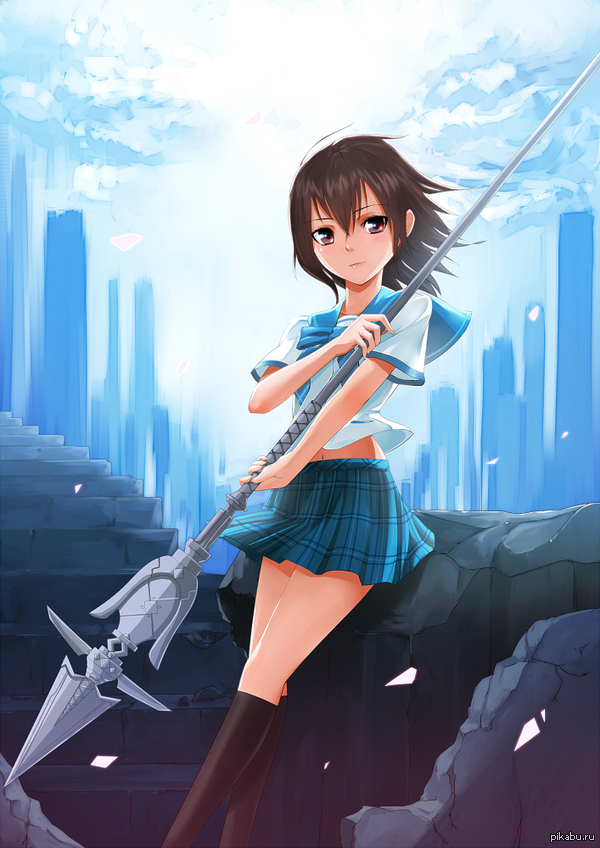 Anime Art Strike the Blood (Himeragi Yukina)