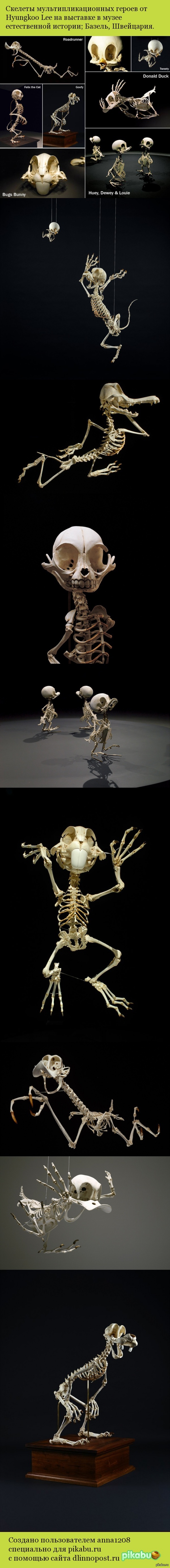 Скелеты мультипликационных героев