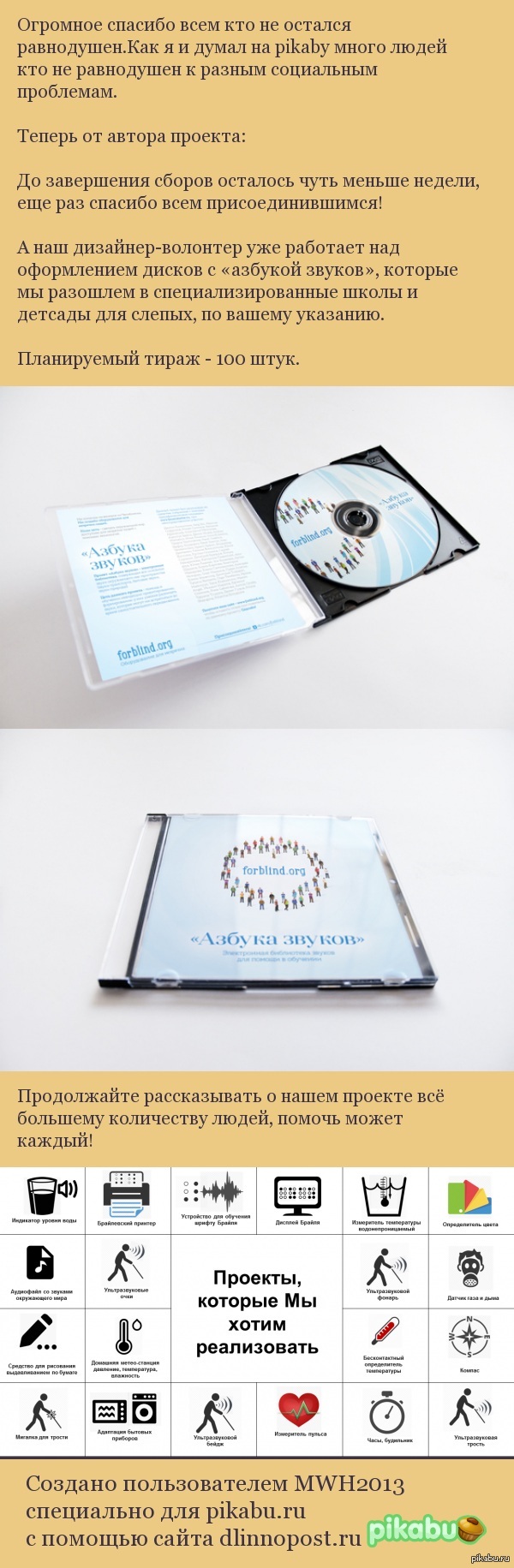 "Азбуке звуков" для слепых быть. Всем спасибо