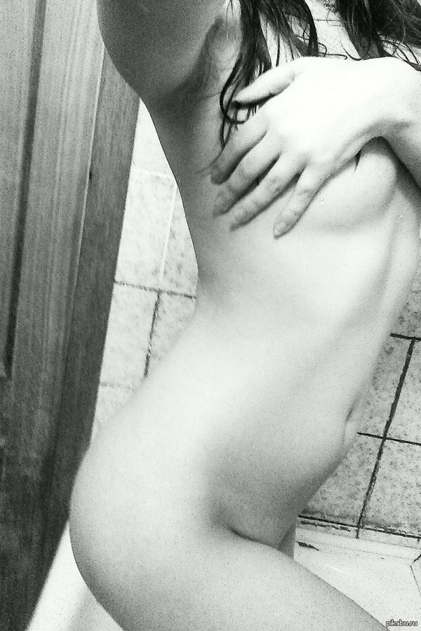 Early in the morning... - NSFW, Selfie, Body, Boobs, Black and white