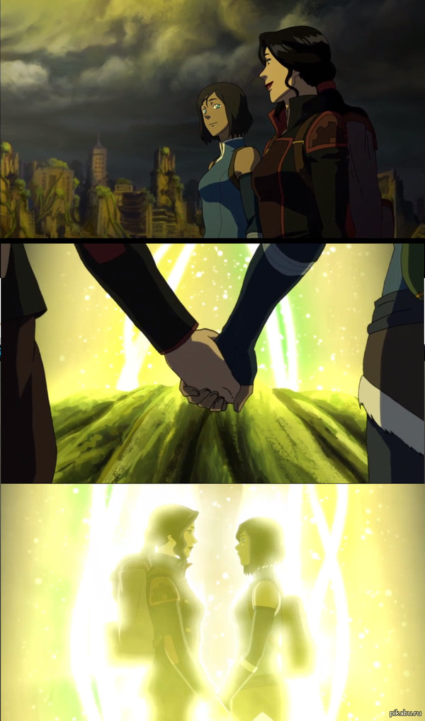 End of Avatar Legend of Korra, SPOILER!!! You know, I had a premonition of this, but I hoped that this would not happen, but it did happen. - NSFW, Spoiler, Lesbian, Avatar: The Legend of Korra, Corrasami, Corra, Asami Sato, Animated series, Homophobia