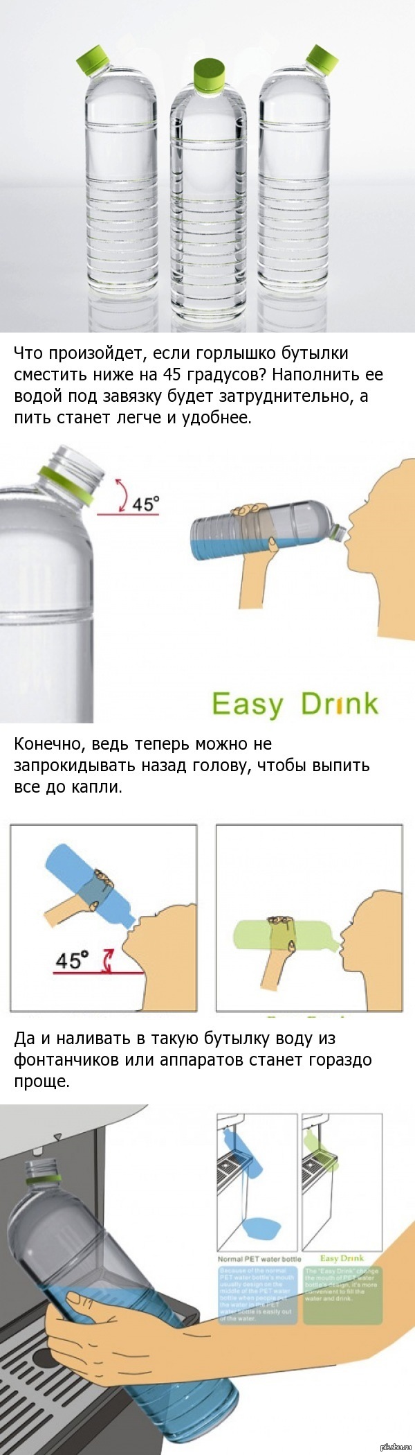 Зачем бутылке сместили горлышко