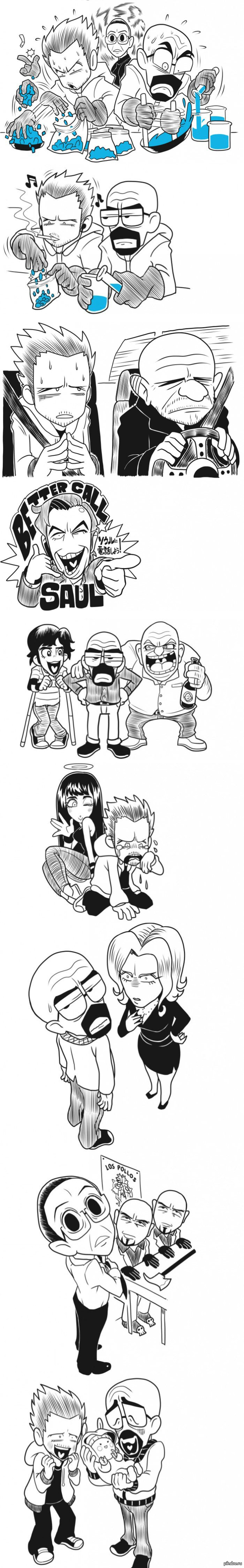 Просто классные арты по Breaking Bad.