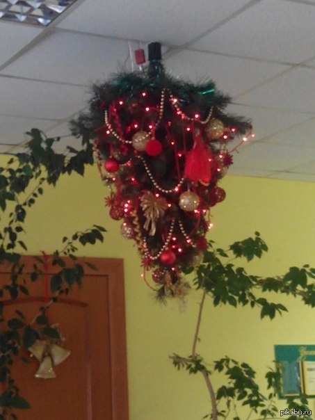 Просто ёлка на потолке