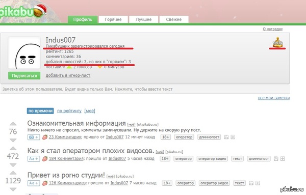 Формула успеха Pikabu