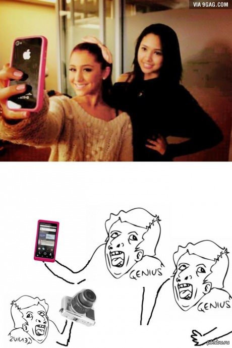 Selfie masters - Selfie, 9GAG, Genius, Women, Women