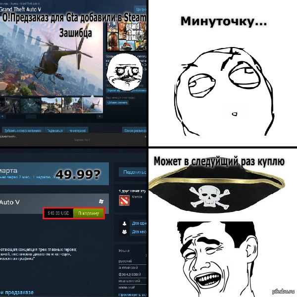 О недавнем предзаказе GTA 5