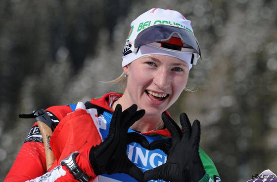Домрачева выйграла масс-старт! Ура!