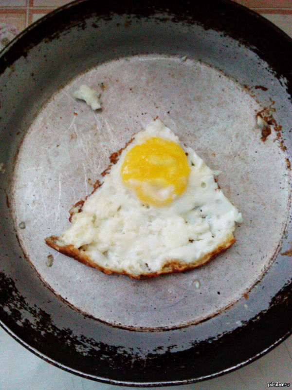 Приготовил я значит завтрак в обед...