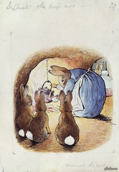 Иллюстрации беатрис поттер. Беатрикс Поттер. Beatrix Potter кролики. Художник Беатрикс Поттер.