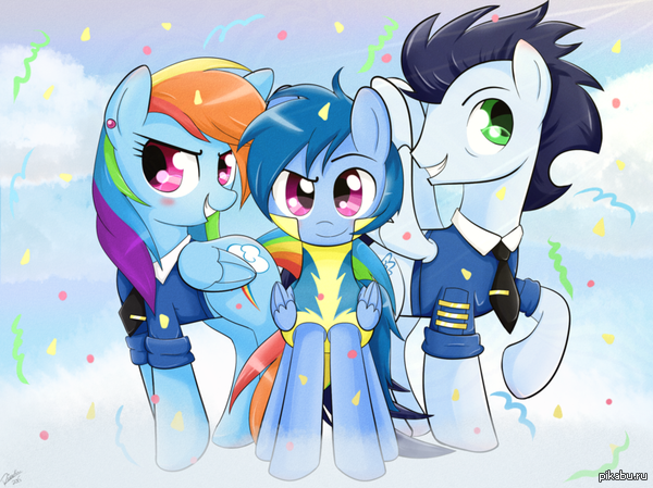 Commission I: Family of Proud Wonderbolts.       ..!)