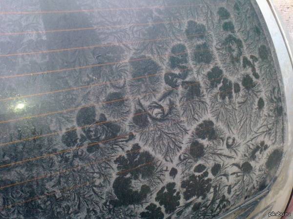 In response to the post: - My, Patterns on the window, freezing, Pyatigorsk