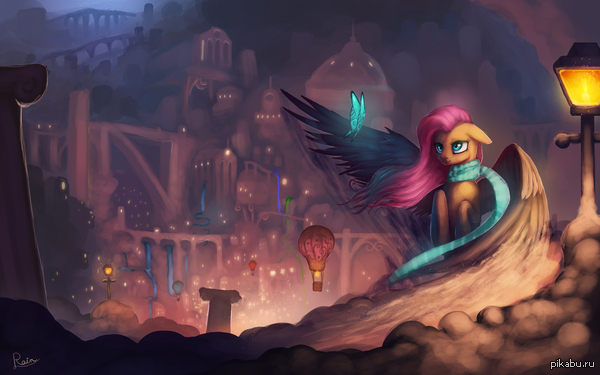 Fluttershy in Cloudsdale    :3