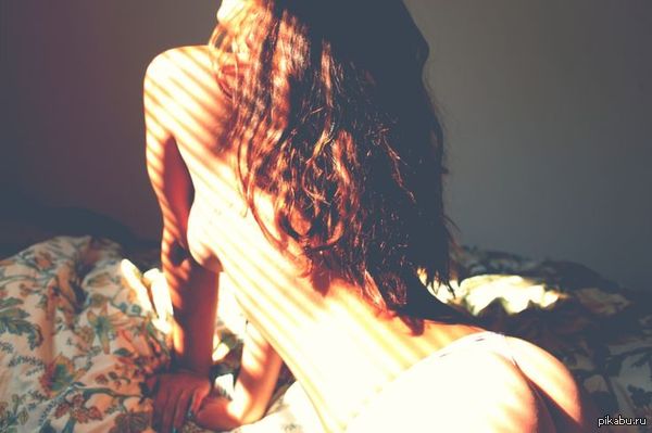 Nude art - NSFW, Erotic, Sun rays, Stripes