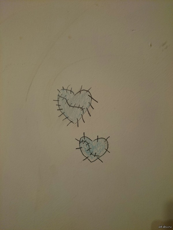 I moved to a new apartment and there is a drawing right on the wall)))) - Pencil drawing, Drawing on the wall