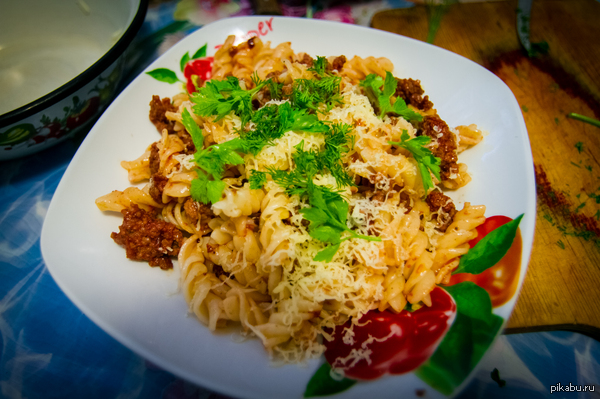 In honor of Oregon State Day - a plate of Navy pasta! - Navy style, Pasta, February 14 - Valentine's Day, The 14th of February, Oregon