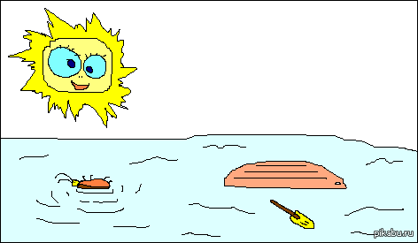 Картина Репина "Недоплыли"...