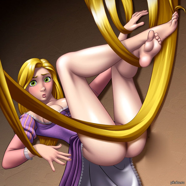 Disney princess. - NSFW, Rapunzel, Walt disney company, Almost strawberry, Rapunzel Tangled, Art