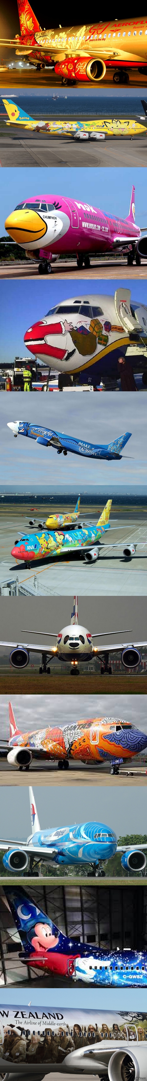 Необычные самолетные ливреи