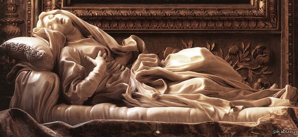 &quot;Estasi della beata Ludovica Albertoni&quot;, Gian Lorenzo Bernini, Chiesa di San Francesco a Ripa, Roma, 1671-1674. "   ",   ,    , , 1671-1674.