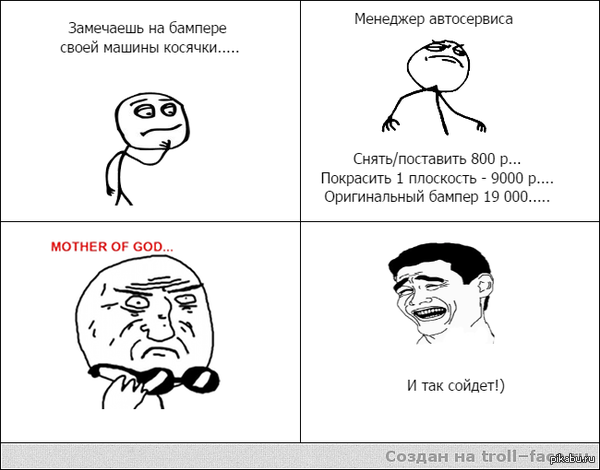 По мотивам посещения автосервиса.....