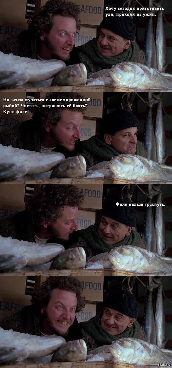 Oh, that's it! - NSFW, Alone at home, A fish, Fillet, Strange humor, Home Alone (Movie)