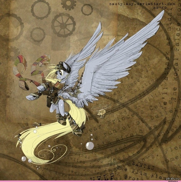 Derpy in the steampunk style... 