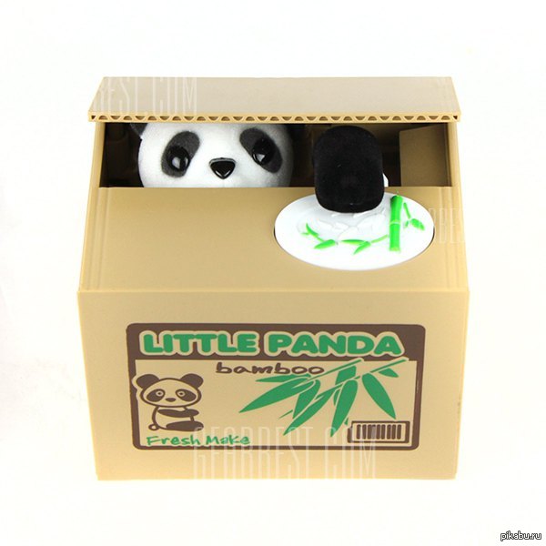 11.5cm Itazura Piggy Bank Stealing Coin Panda Bank