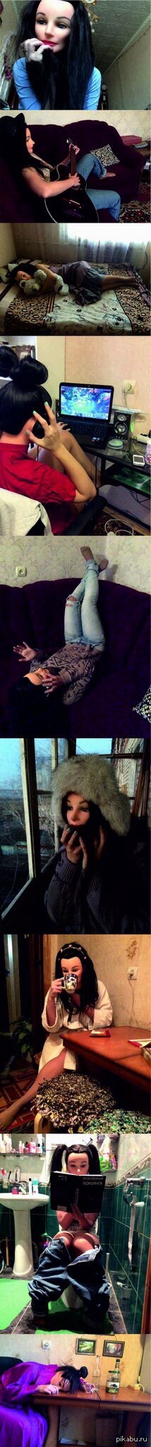 Один день из жизни Джезель - учебной головы для причесок