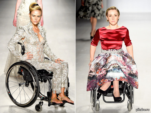 Модели инвалиды на неделе моды в Нью-Йорке