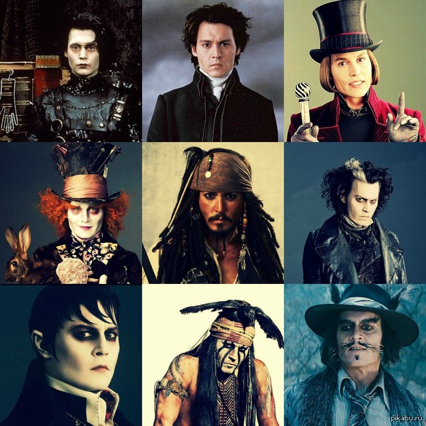 Johnny Depp Sometimes one person has many faces