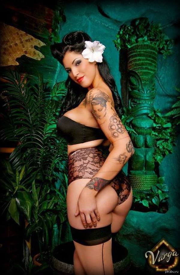 Pin Up Girl. - NSFW, Tattoo, Underwear, Pin up