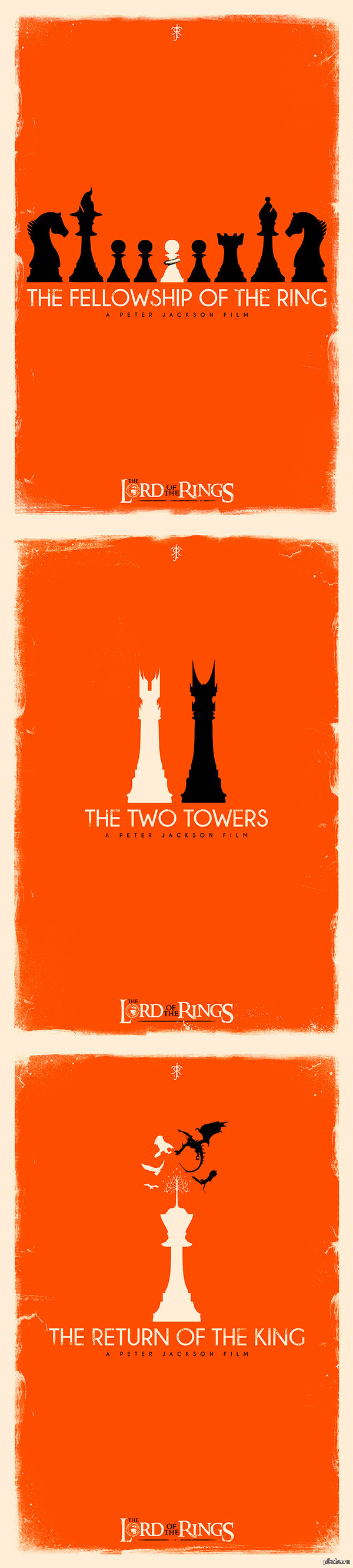 Плакаты к трилогии Властелин колец