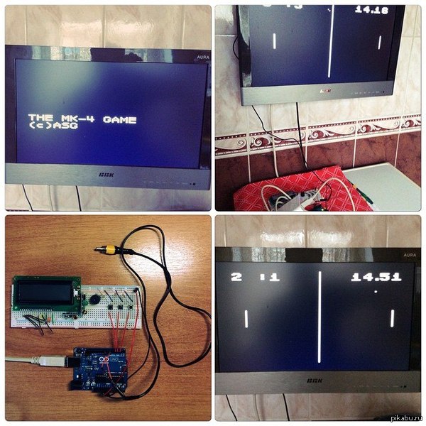 Игровая приставка с Пинг-Понгом на Arduino)))