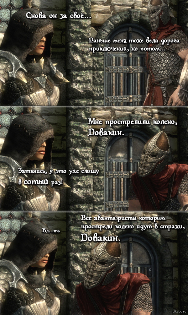 Все авантюристы которым прострели колено идут в стражи