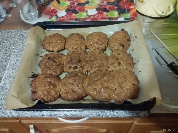 I know the world - My, Oatmeal cookies, Oatmeal, Preparation, Confectionery