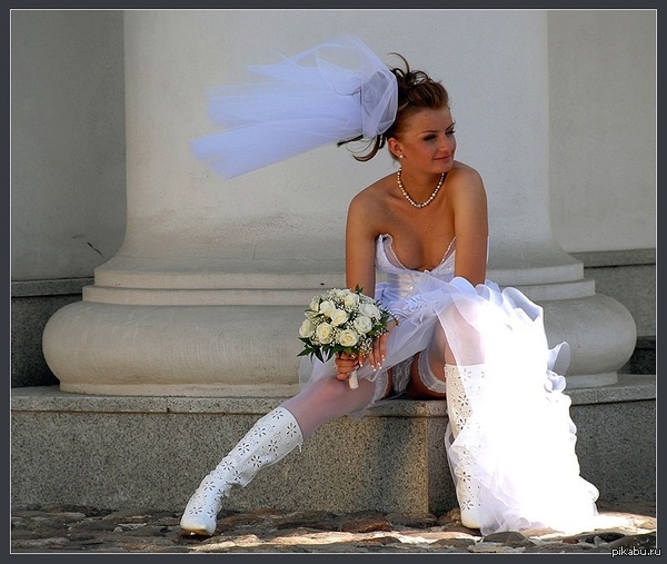 sexy bride - NSFW, Bride, Erotic, Girls, Bouquet, The dress, Wedding, Wedding Dress