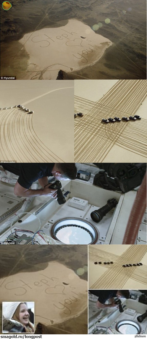 Девочка оригинальным способом передала папе сообщение, который в тот момент находился в космосе!