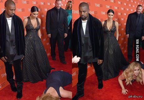 О, смотри человек упал