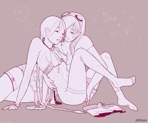 Cute ^^ - NSFW, Girls, Jinx, Caitlin, League of legends