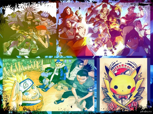 Desktop wallpaper - Shaman king, Avatar, Naruto, Pokemon, Wallpaper, Collage