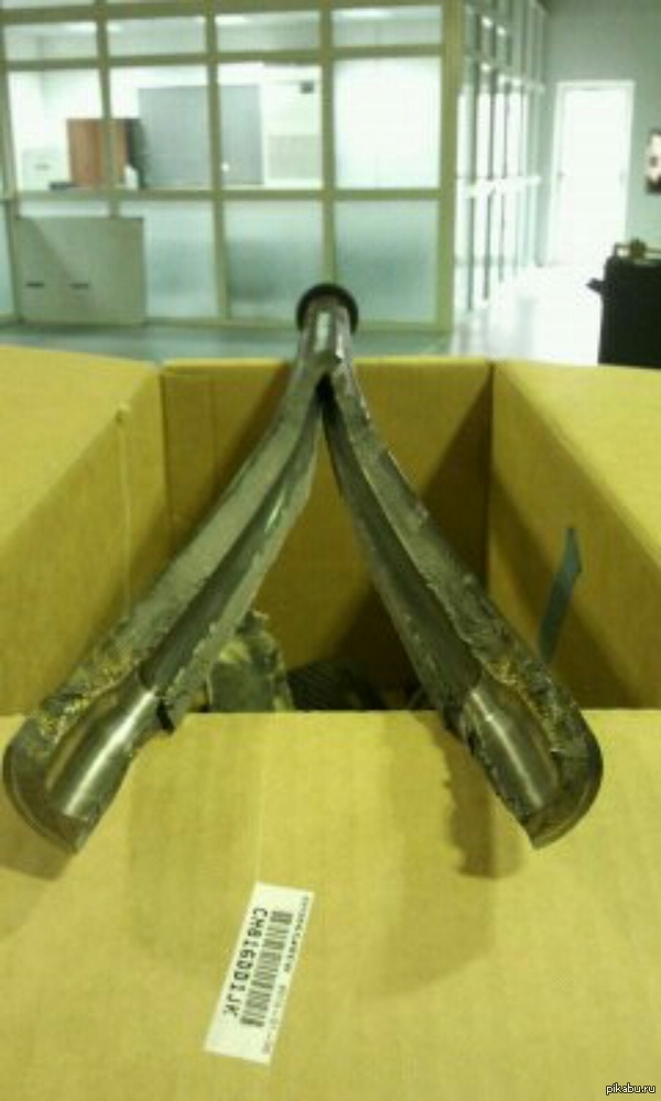 разорванный ствол  калибра .408CT